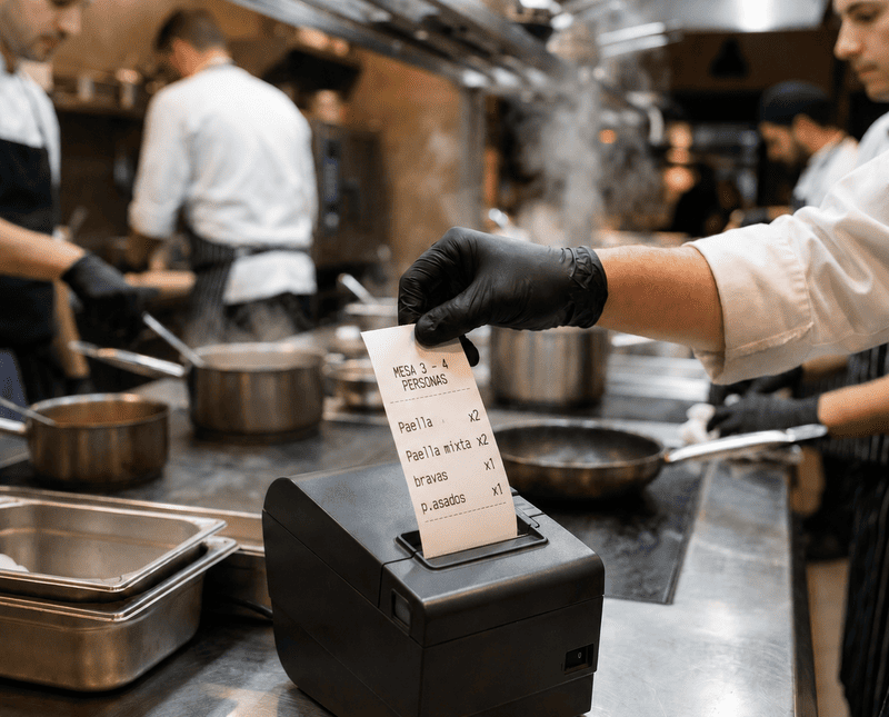 comunicación sala cocina restaurante sin errores
